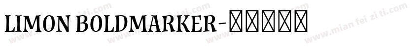Limon BoldMarker字体转换